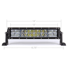 Load image into Gallery viewer, 14&quot; Dual Row 5D Optic Osram LED Bar By Cali Raised LED