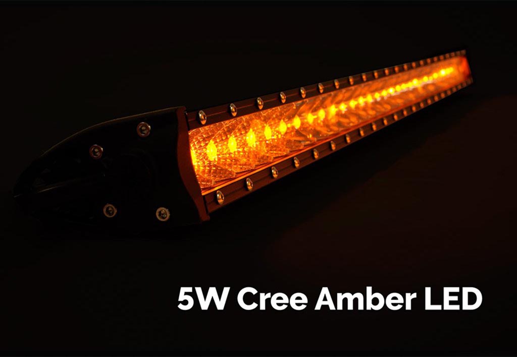 32" Slim Single Row LED Bar (Amber) CRSRL0005