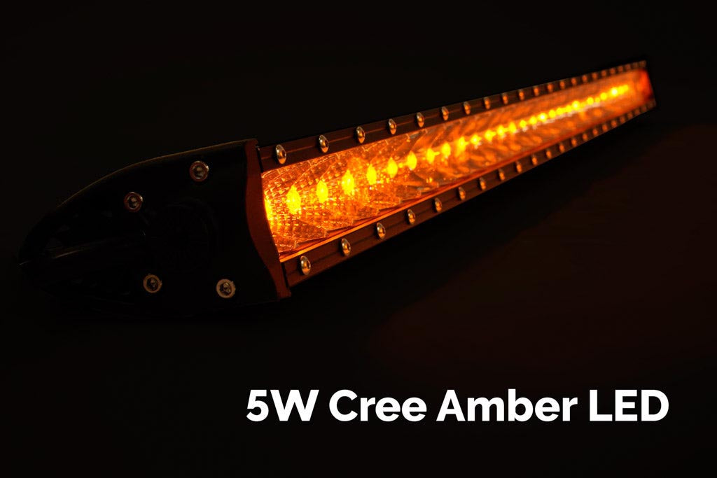 42" Slim Single Row LED Light Bar (Amber) By Cali Raised Led MPN: CR2542