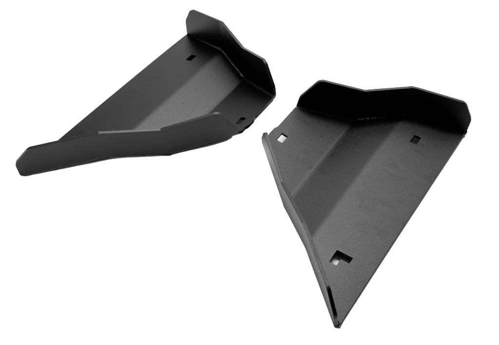 2005-2021 Toyota Tacoma Lower Control Arm Skid Plates (Pair)  Black Steel