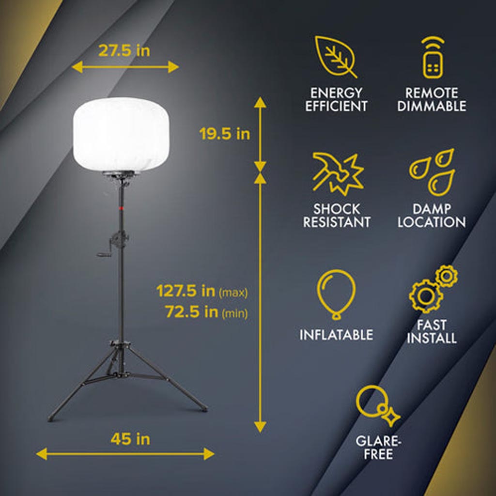 SeeDevil 300 Watt Balloon Light Kit - Cali Raised Offroad