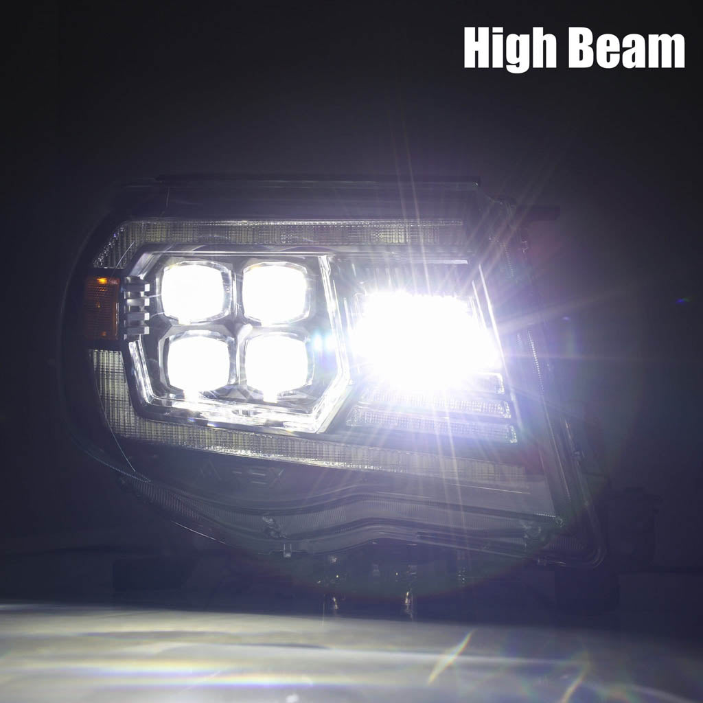 05-11 Toyota Tacoma NOVA-Series LED Projector Headlights Alpha Black-880744