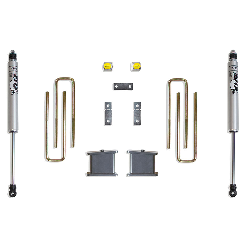 Rear Lift Box Kit W/ Fox Shocks - 4" Lift Height 2007-2021 Toyota Tundra 2WD/4WD Maxpro Elite