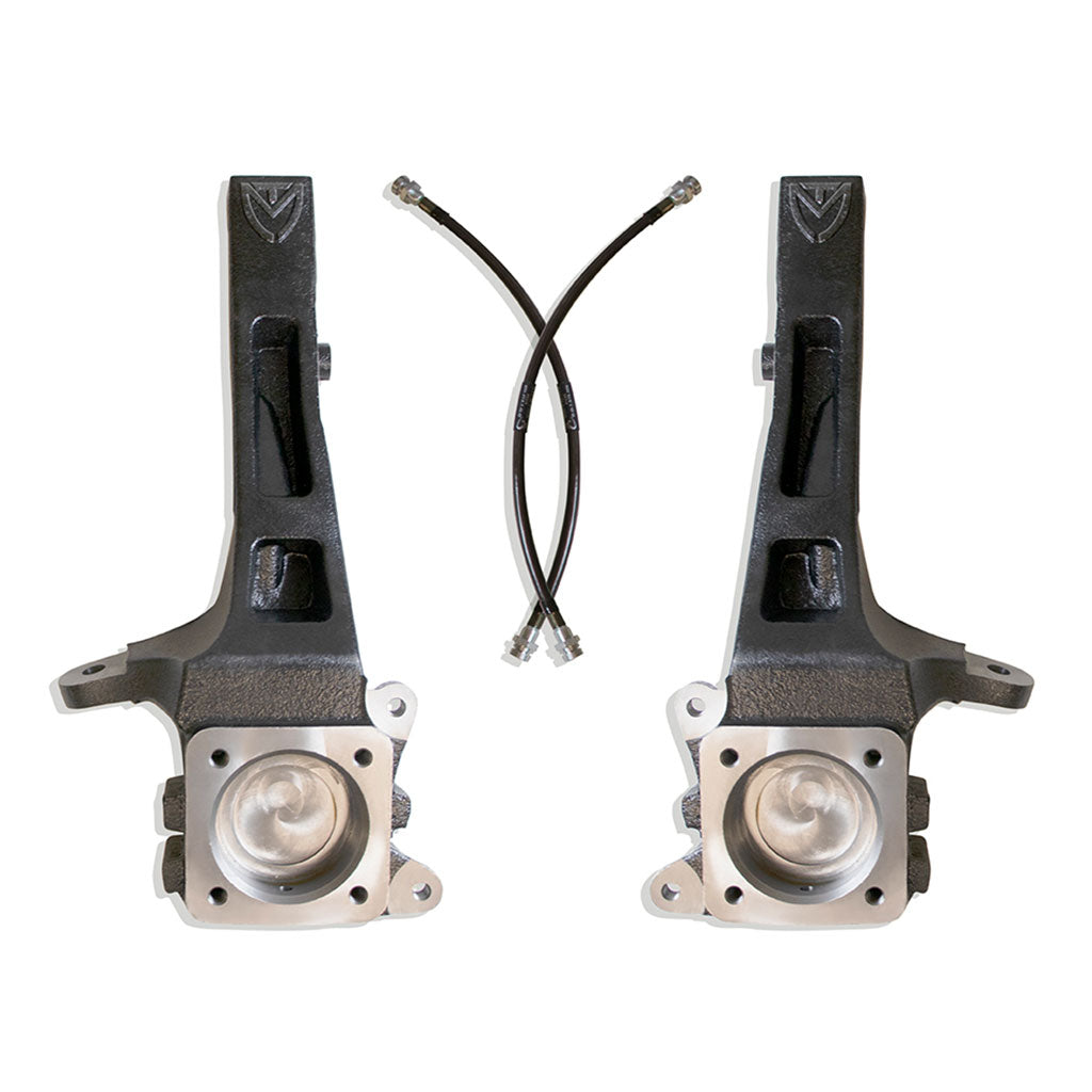 Front Lift Spindles W/ Extended Brake Lines - 3.5" Lift Height 2007-2021 Toyota Tundra 2WD