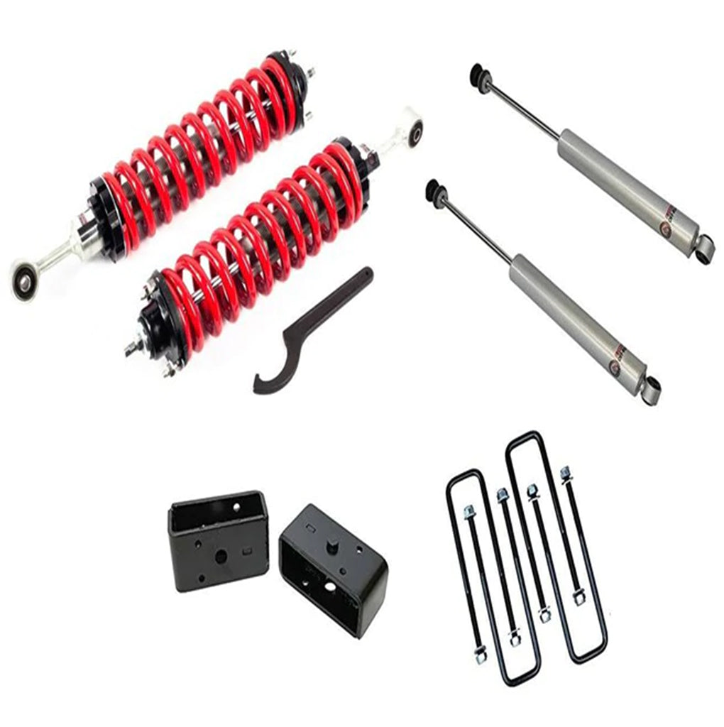1-4" Adjustable Coilovers / 3" Rear Lift Springs and Shocks #FO-T903-KIT