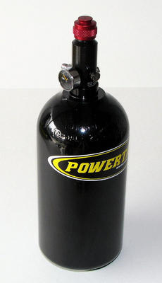 Nitrogen Bottle W/Regulated Valve Gloss Black Powdercoat Power Tank - CYL-0072-BK - Cali Raised Offroad