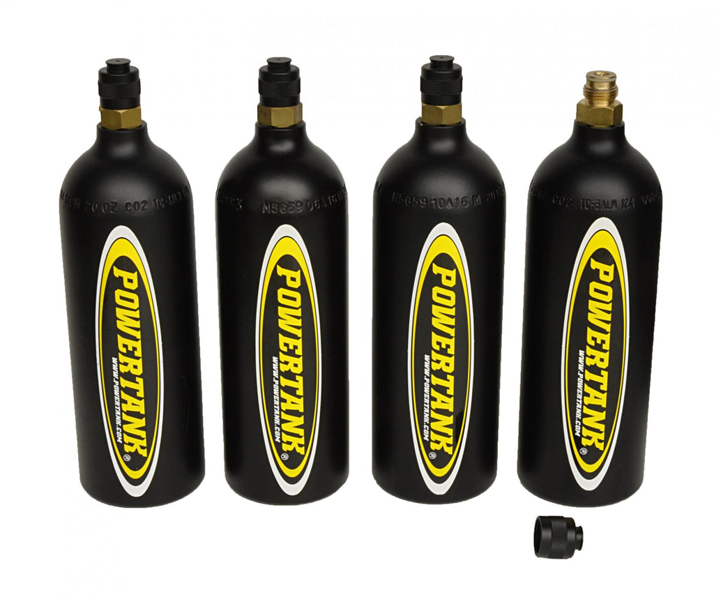 CO2 Bottle 1.25 Lb Pin Valve Bottle Set of 4 Power Tank - CYL-0424-MBK - Cali Raised Offroad