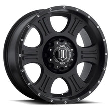 Load image into Gallery viewer, Icon Alloys Shield Wheel Series Satin Black 20 X 9 8 X 6.5 Bolt Pattern 19MM Offset 5.75 Inch Backspace - 1020908057SB