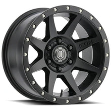 Load image into Gallery viewer, Icon Alloys Rebound Satin Black 17 X 8.5 5 X 150 Bolt Pattern 25MM Offset 5.75 Inch Backspace - 1817855557SB