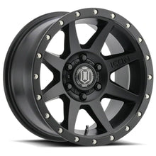 Load image into Gallery viewer, Icon Alloys Rebound Pro Satin Black With Innerlock 17 X 8.5 5X5 Bolt Pattern -6MM Offset 4.5 Inch Backspace - 1817857345SB