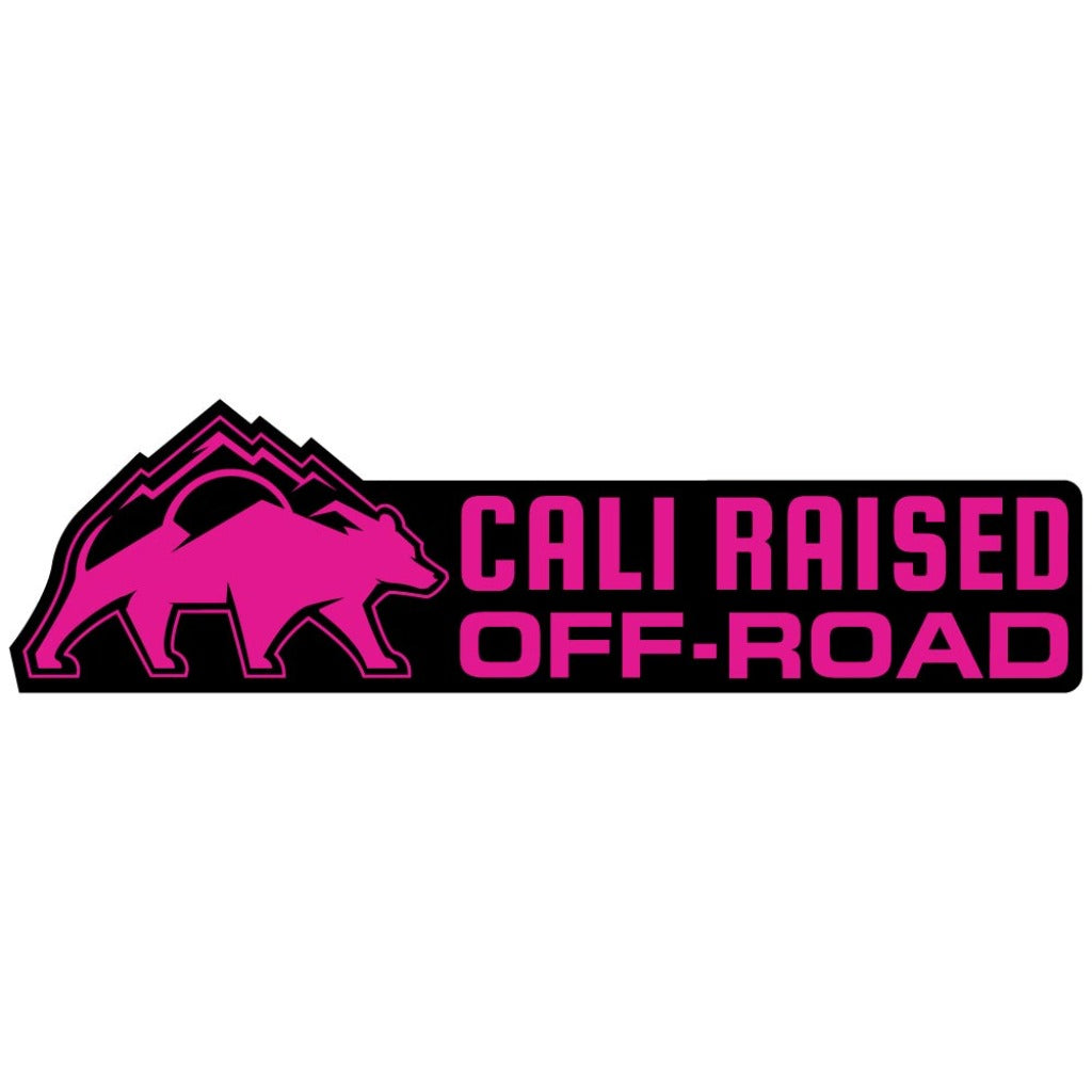 Cali Raised Offroad Window Decal 4 - Stickers Pink