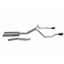 Load image into Gallery viewer, 20-22 JEEP GLADIATOR 3.6L,BLACK ELITE CAT-BACK DUAL SPLIT EXHAUST, STAINLESS, #617410B