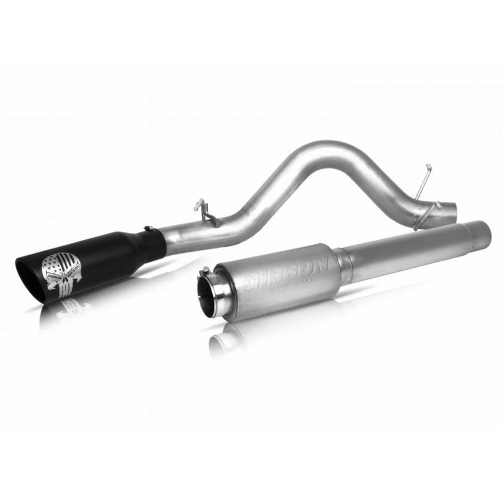 07-21 TOYOTA TUNDRA 4.6L-5.7L PICKUP EXTENDED CAB, PATRIOT SKULL SINGLE EXHAUST, STAINLESS, #76-0013