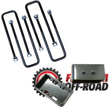 Load image into Gallery viewer, Freedom-Off-Road-3-Rear-Lift-Blocks-w/-Extended-U-Bolts-#FO-F30130+FO-F404-FO-F30130+FO-F404-CRO