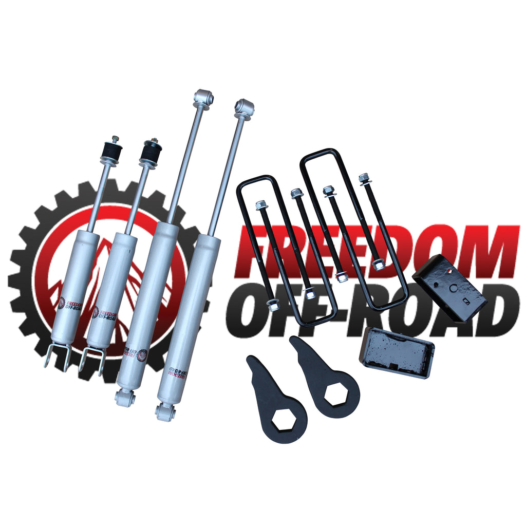 Freedom-Off-Road-1-3-Leveling-Kit-w/-Shocks-#FO-G500-KIT-FO-G500-KIT-CRO