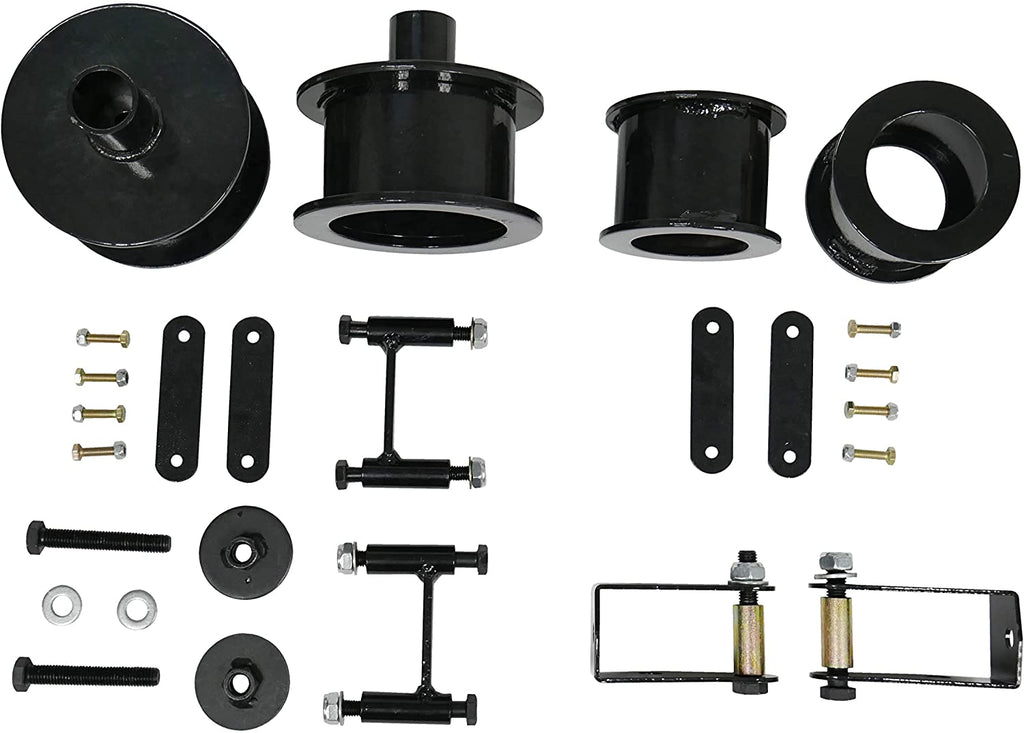 Freedom-Off-Road-3-Coil-Spring-Spacers-(Front-+-Rear)-with-Shock-Extenders-and-Brake-Line-Brackets-#FO-J30330-FO-J30330-CRO