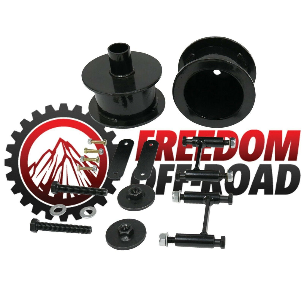 Freedom-Off-Road-3-Rear-Coil-Spring-Spacers-with-Shock-Extenders-and-Brake-Line-Brackets-#FO-J303R30-FO-J303R30-CRO