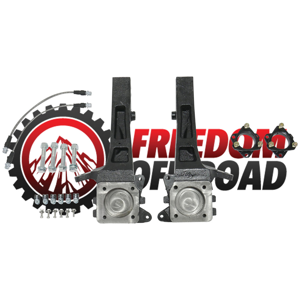 Freedom-Off-Road-7-Front-Lift-Kit--w/-Extended-Brake-Lines-#FO-T701F40+FO-T302F30-FO-T701F40+FO-T302F30-CRO