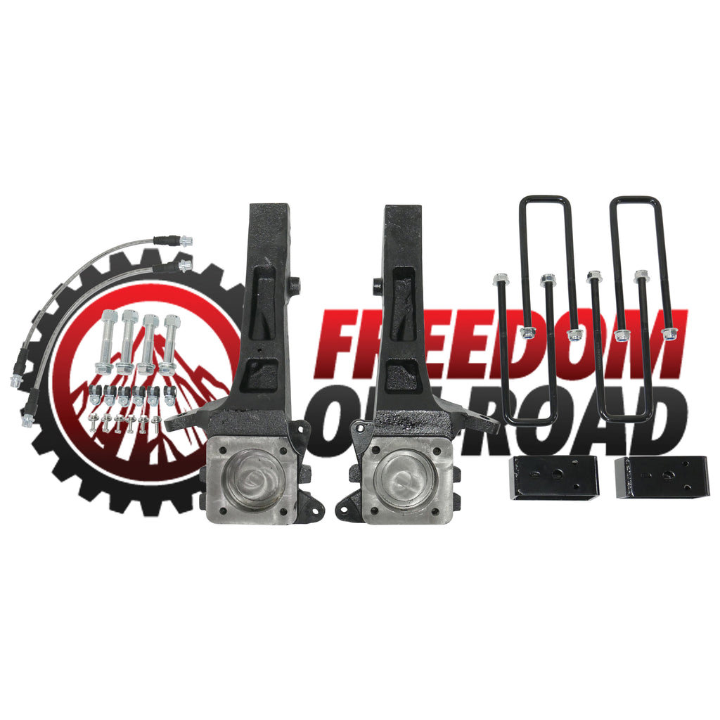 Freedom-Off-Road-4-Front-/-3-Rear-Lift-Kit-#FO-T701F40+FO-U30130+FO-G403-FO-T701F40+FO-U30130+FO-G403-CRO