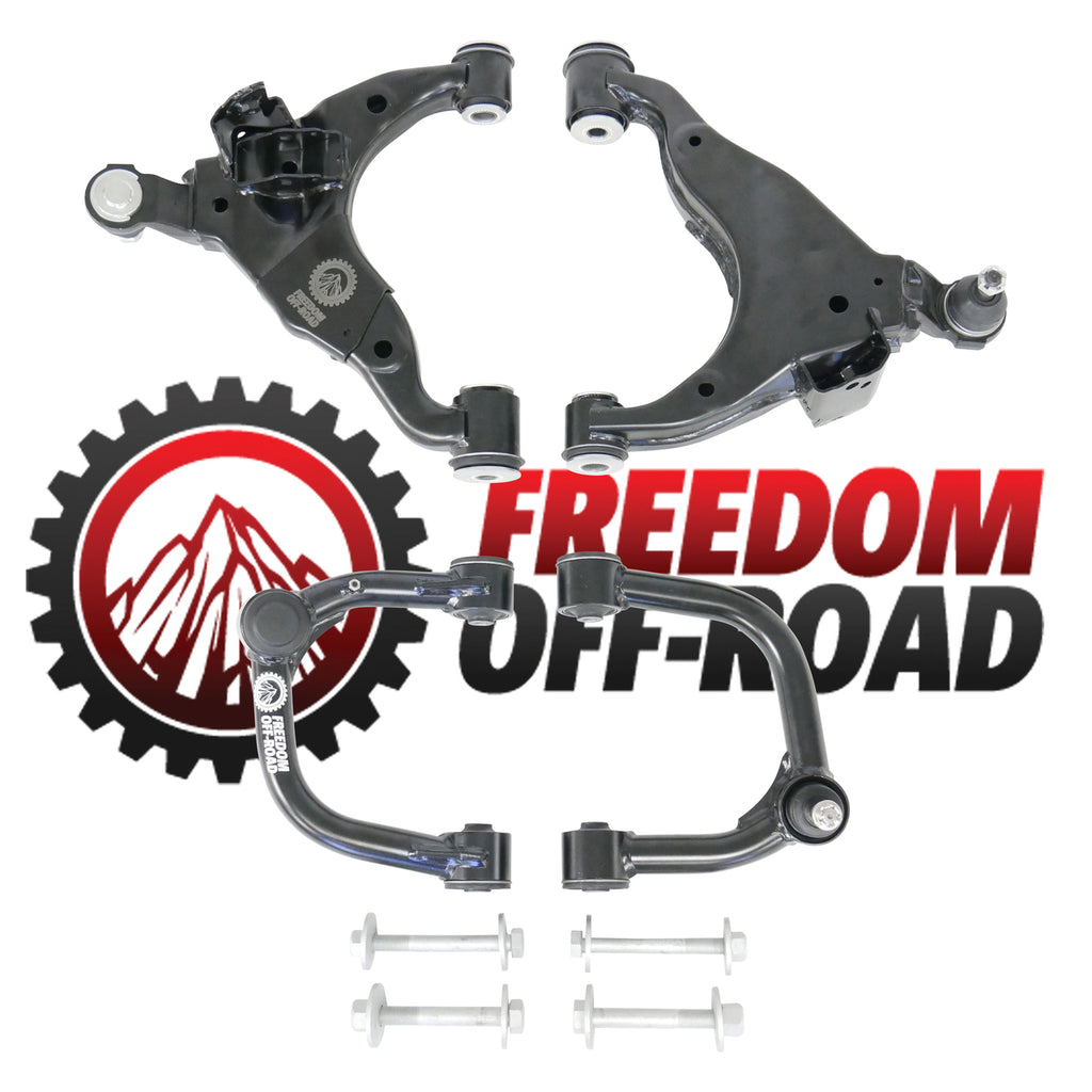 Freedom-Off-Road-Front-Upper-and-Lower-Control-Arms-for-2-4-Lift-#FO-T702FU+FO-T700FL-FO-T702FU+FO-T700FL-CRO