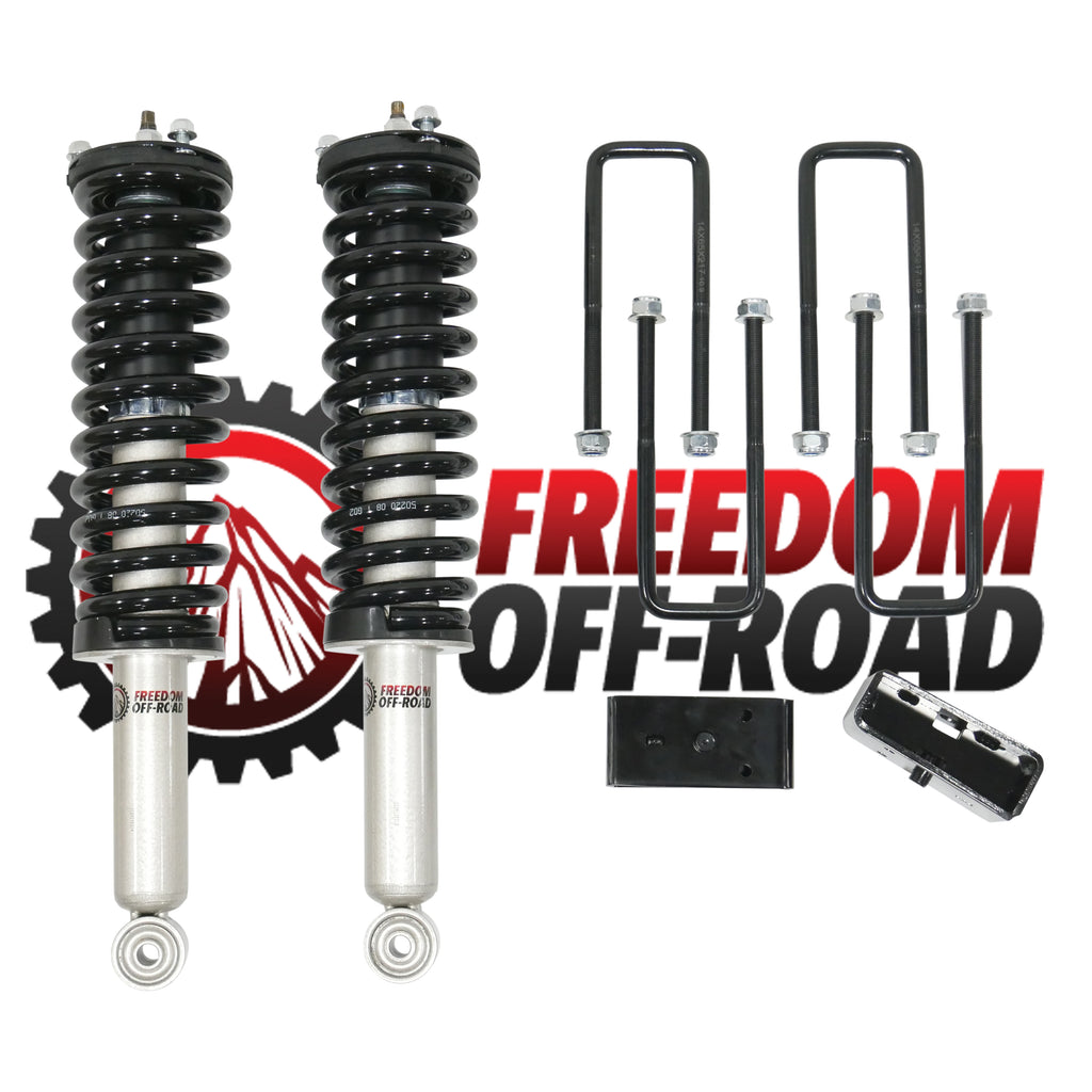 Freedom-Off-Road-3-Front-Lift-Quick-Strut-2-Rear-Blocks-w/-U-Bolts--#FO-T805-KIT-FO-T805-KIT-CRO