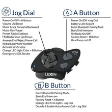 Load image into Gallery viewer, Lexin FT4 Pro Bluetooth Headset  4-Way Intercom