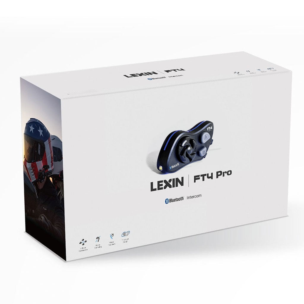 Lexin FT4 Pro Bluetooth Headset  4-Way Intercom