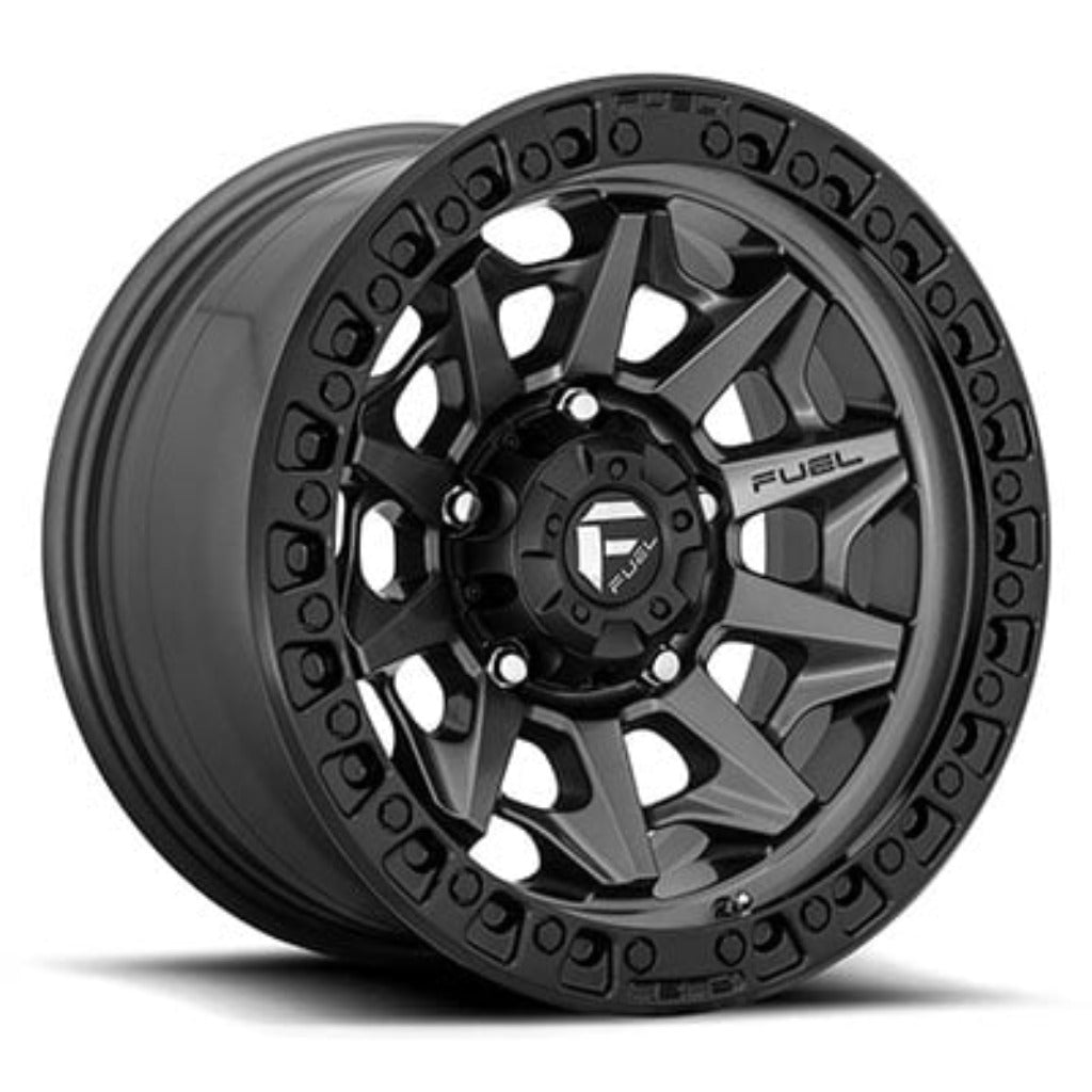 FUEL Off-Road D716 Covert Wheel, 17x9 with 6 on 5.5 Bolt Pattern - Anthracite / Black - D71617908450