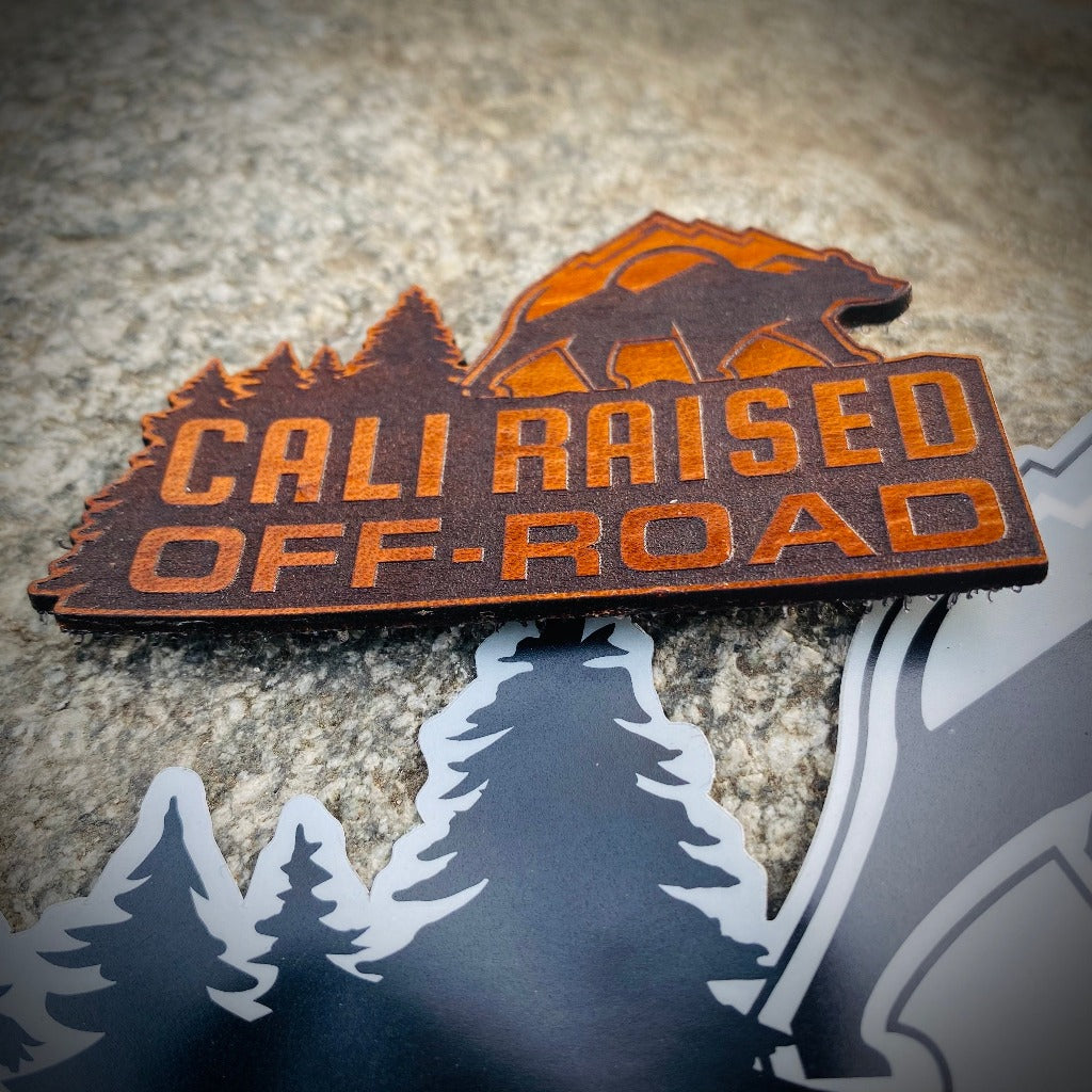 Cali Raised Offroad Leather Patches - Small