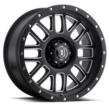 Load image into Gallery viewer, Icon Alloys Alpha Satin Black Milled Windows - 20 X 9 / 6 X 135 Bolt Pattern / 16MM Offset / 5.625&quot; Backspace