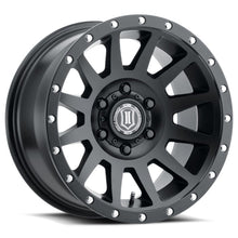 Load image into Gallery viewer, Icon Alloys Compression Satin Black - 18 X 9 / 6 X 5.5 Bolt Pattern / 0MM Offset / 5&quot; Backspace