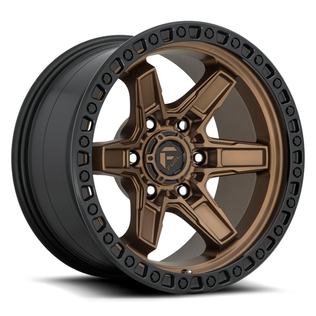 FUEL Off-Road Kicker 6 D699 Wheel, 17x9 with 6 on 5.5 Bolt Pattern - Bronze / Black - D69917908450 - Cali Raised Offroad