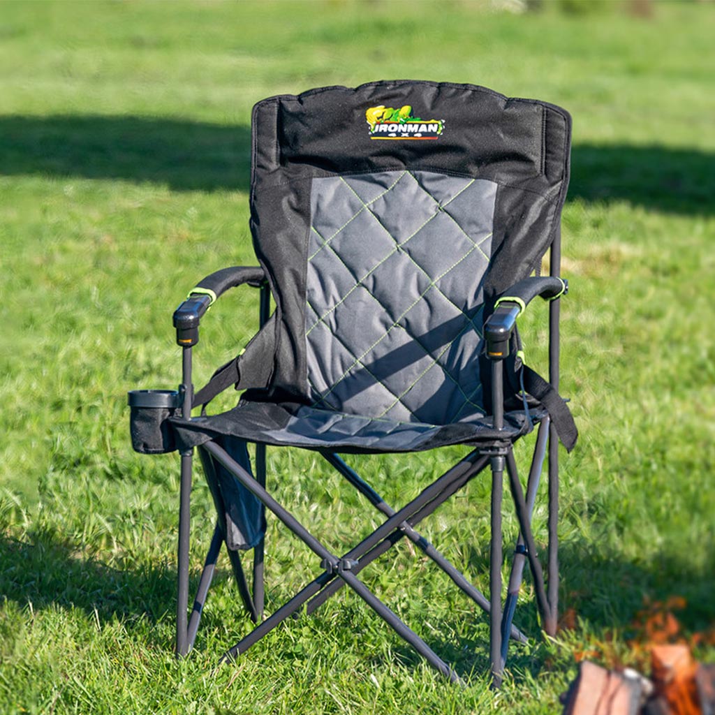 King Hard Arm Camp Chair With Lumbar Support - ICHAIR0067