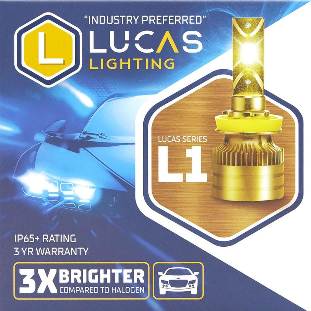Lucas Lighting L1 Series Headlight Pair 3X Brighter