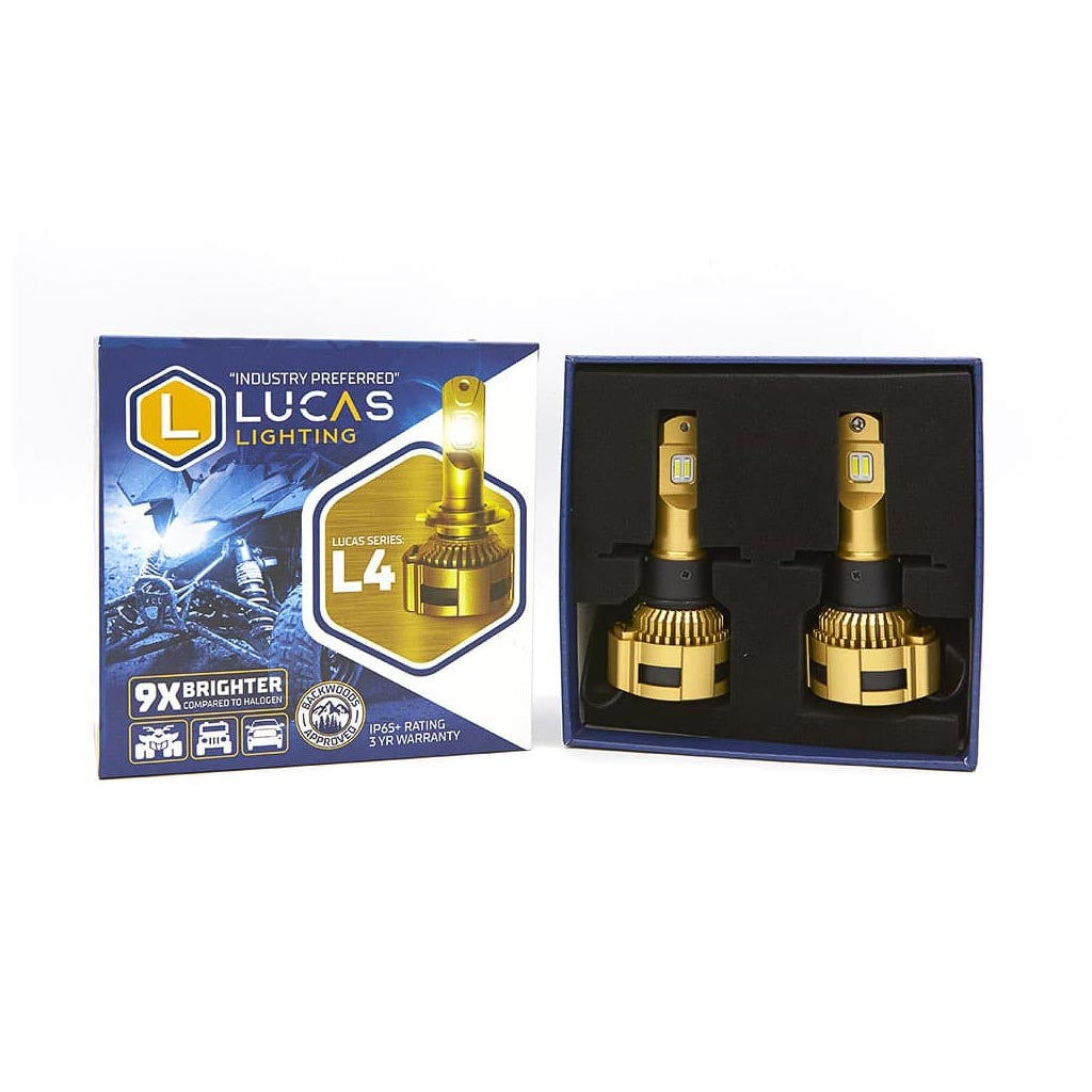 Lucas Lighting L4 Series Headlight Pair 9X Brighter