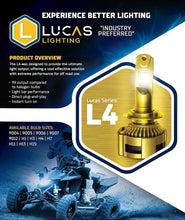 Load image into Gallery viewer, Lucas Lighting L4 Series Headlight Pair 9X Brighter