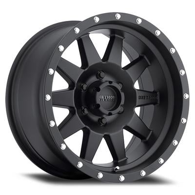 Method Race Wheels 301 The Standard, 17x9 with 6 on 5.5 Bolt Pattern - Matte Black - MR30179060512N