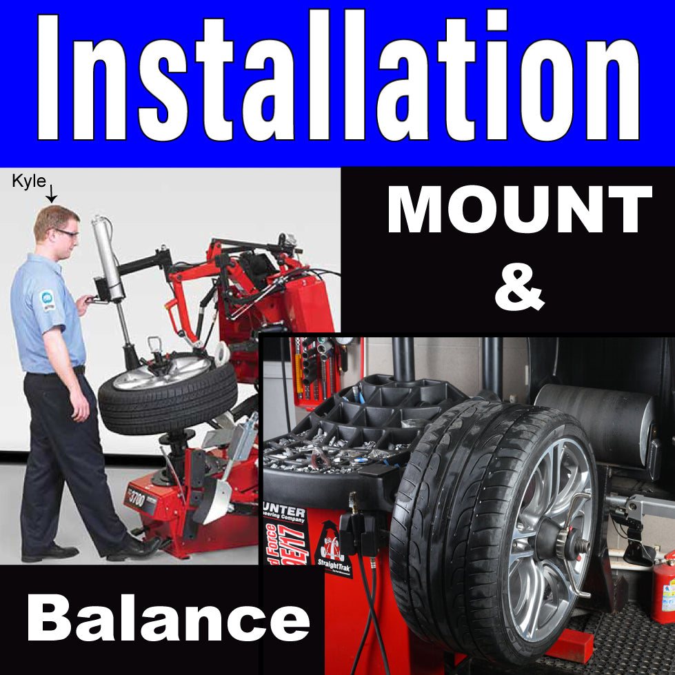 Mount and Balance Tires Labor Only New Product Using Existing Sensors