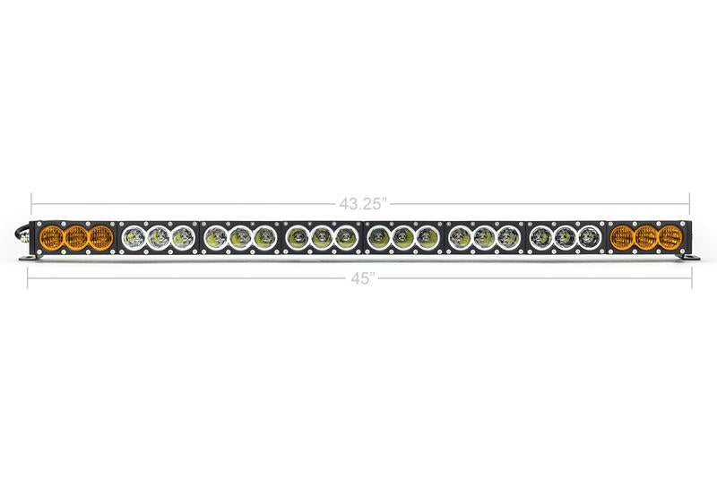 43" Dual Function Amber/White LED Light Bar Prinsu Rack Mounting Bracket Kit