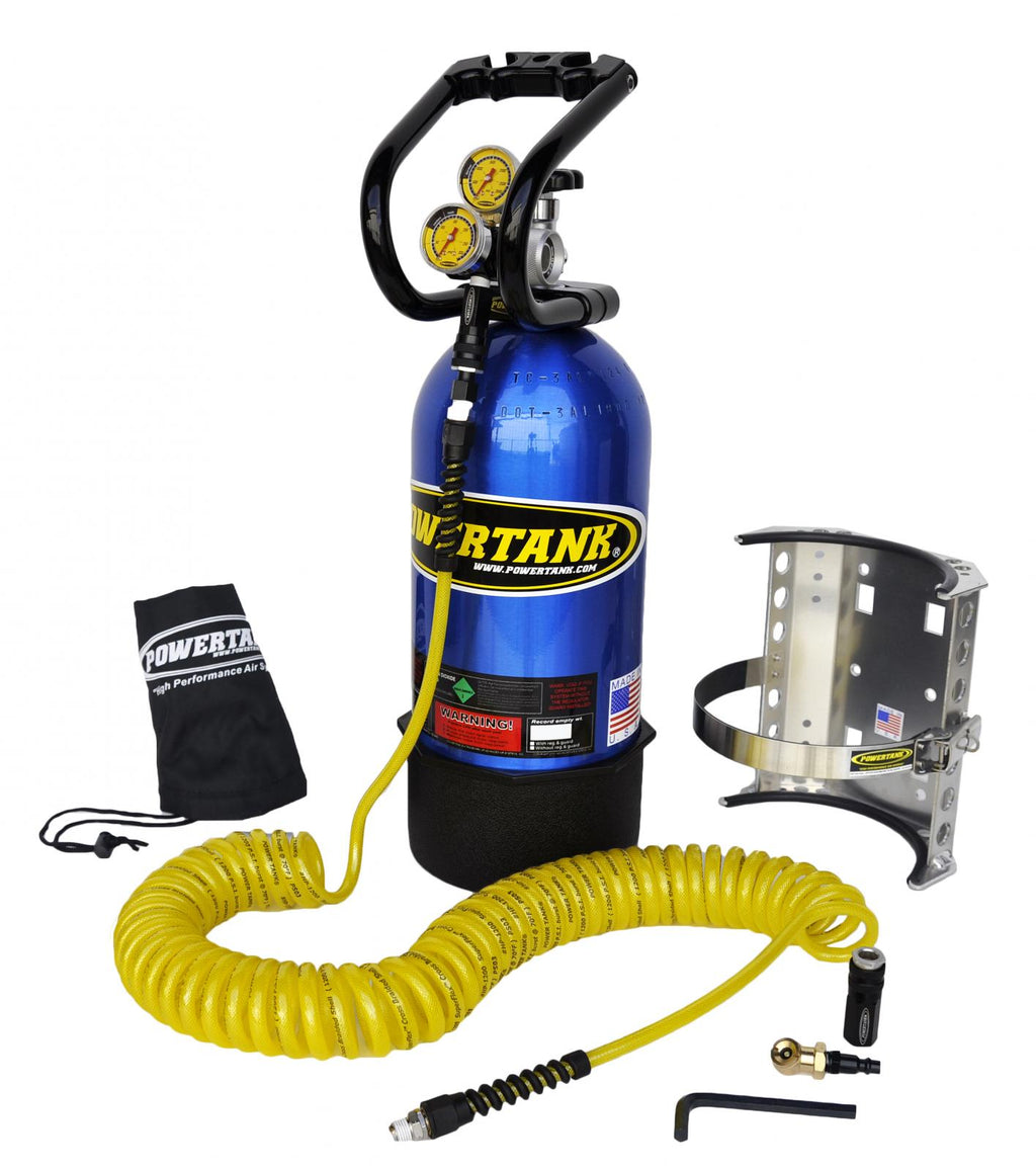 CO2 Tank 10 Lb Package A System 250 PSI Candy Blue Power Tank - PT10-5240-CB - Cali Raised Offroad