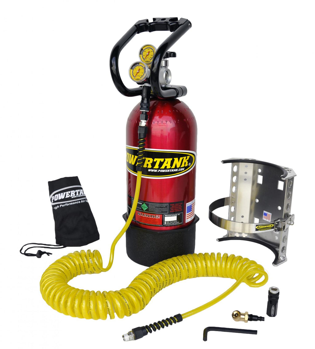 CO2 Tank 10 Lb Package A System 250 PSI Candy Red Power Tank - PT10-5240-CR - Cali Raised Offroad