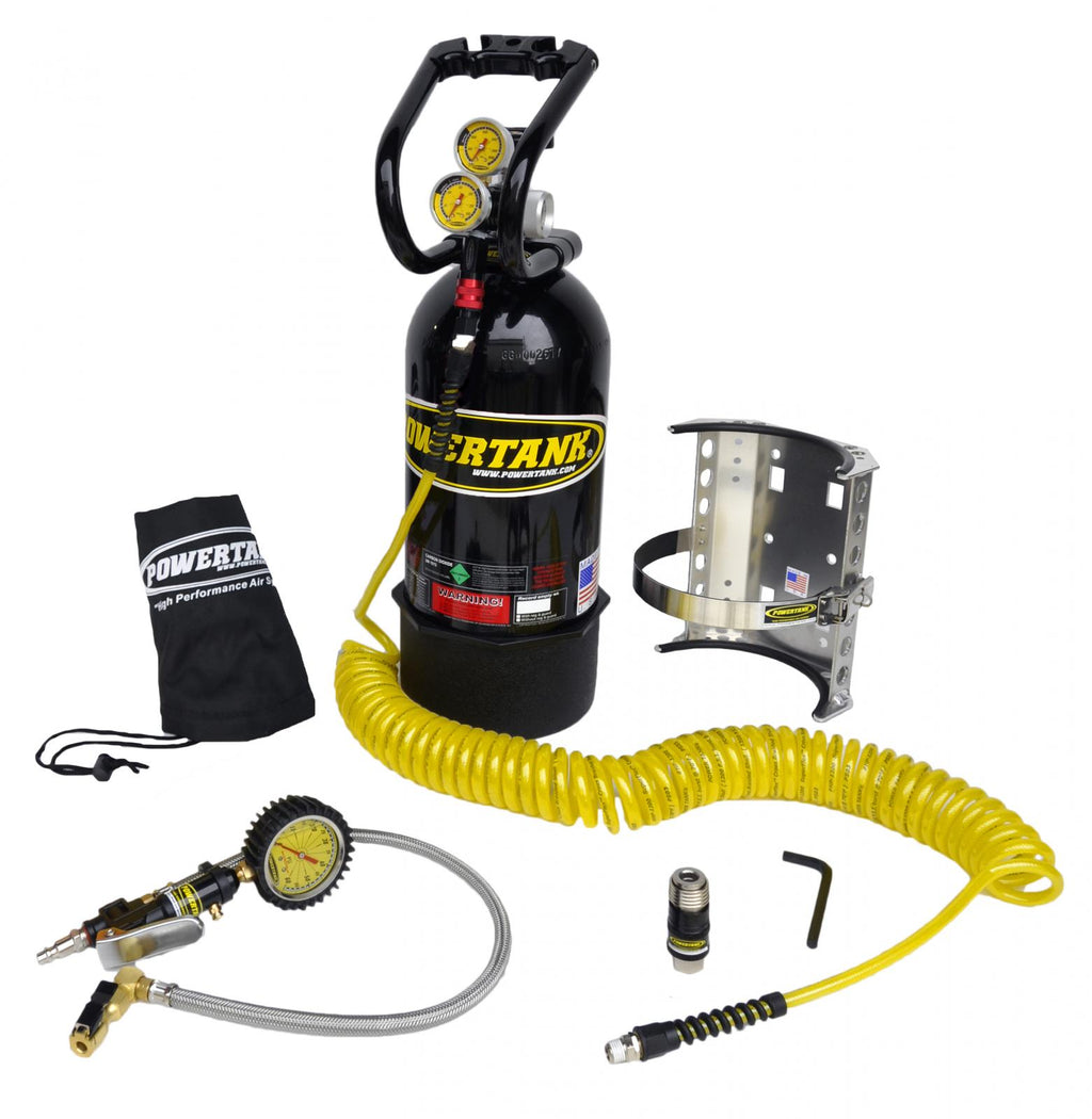 10 Lb CO2 Power Tank System Package B Gloss Black Power Tank - PT10-5250-BK - Cali Raised Offroad