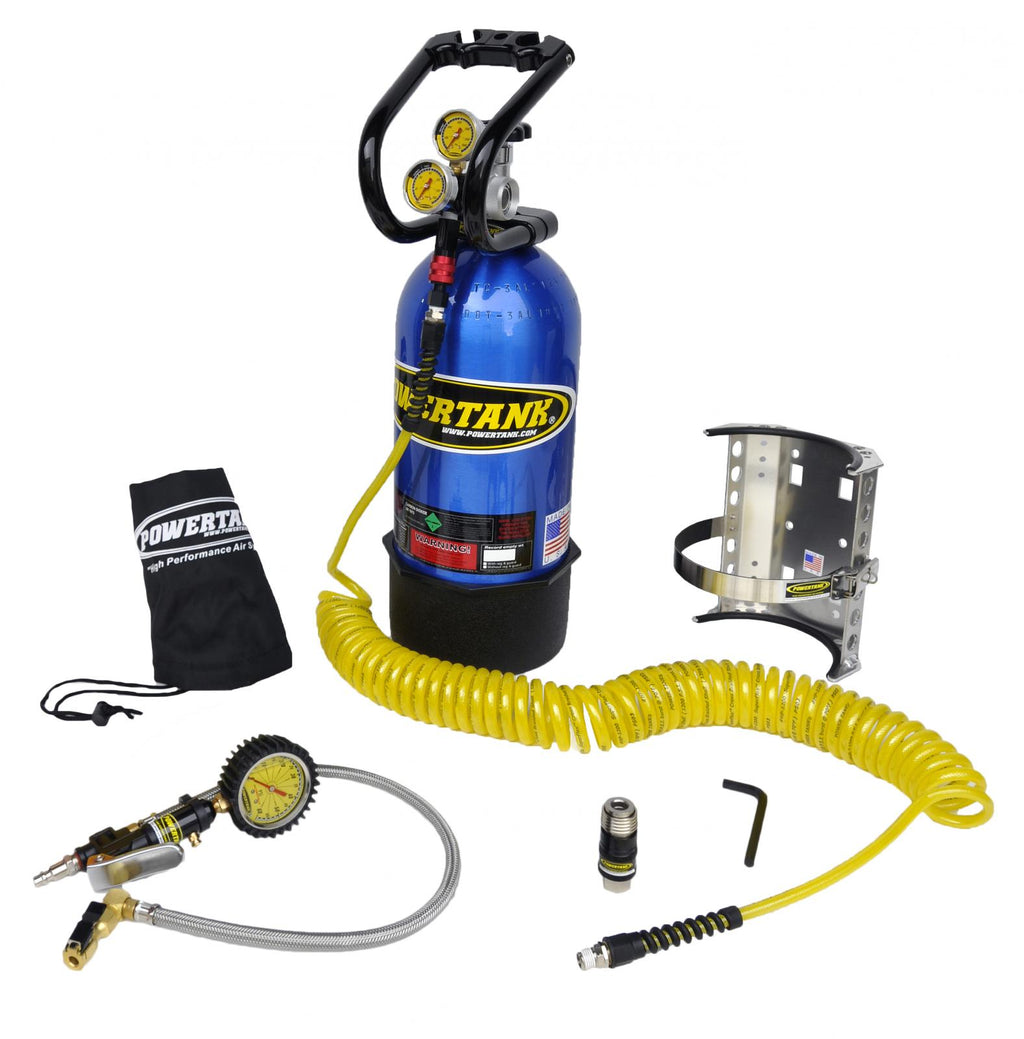 10 Lb CO2 Power Tank System Package B Candy Blue Power Tank - PT10-5250-CB - Cali Raised Offroad
