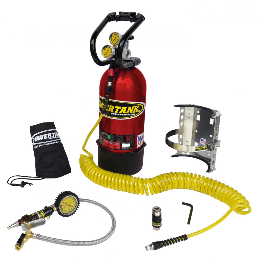 10 Lb CO2 Power Tank System Package B Candy Red Power Tank - PT10-5250-CR - Cali Raised Offroad
