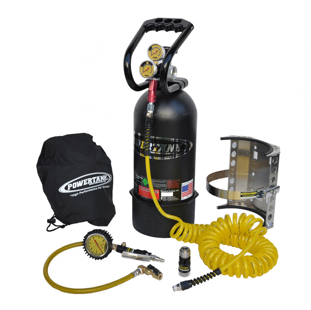 10 Lb CO2 Power Tank System Package B Matte Black Power Tank - PT10-5250-MBK - Cali Raised Offroad