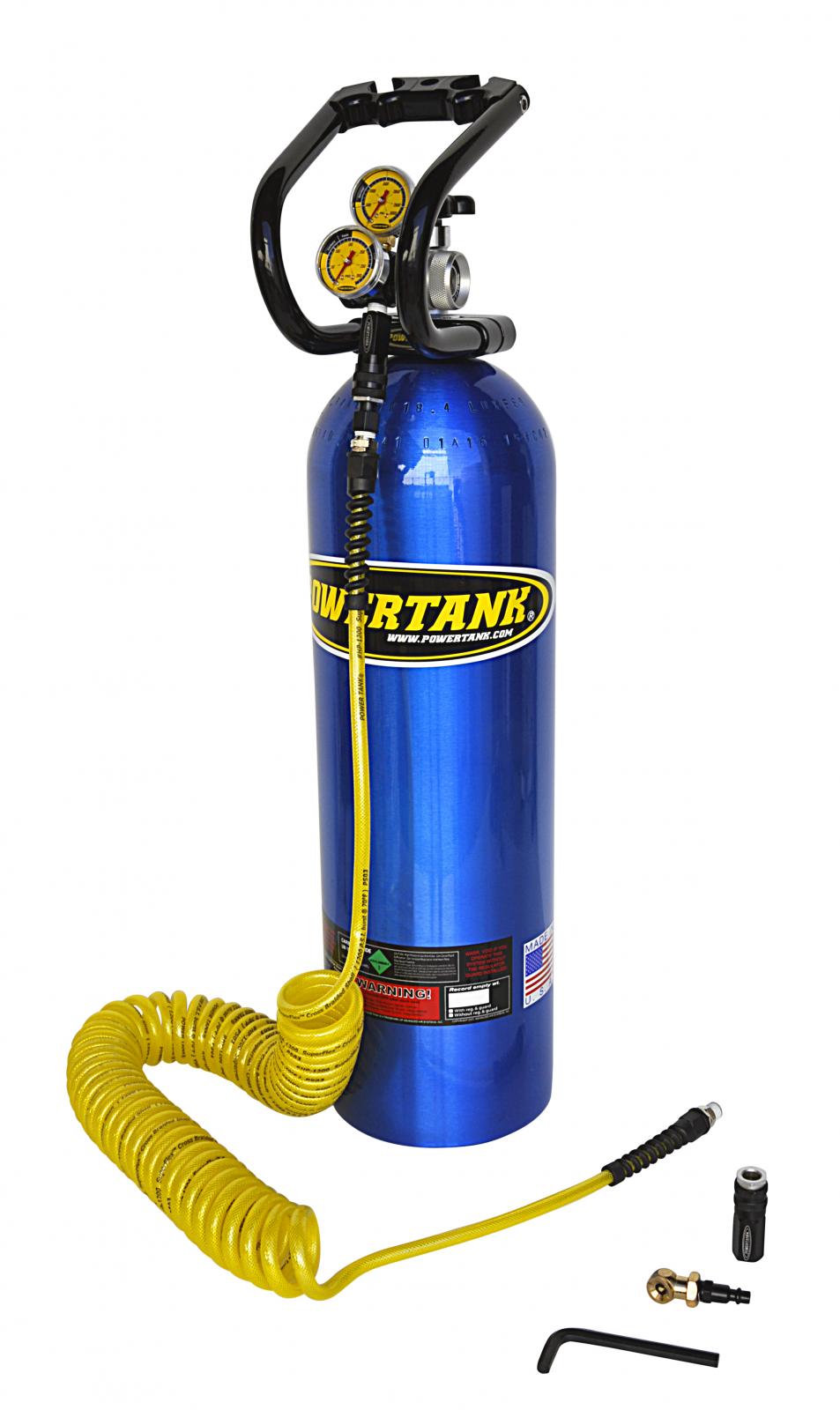 CO2 Tank 15 Lb Basic System 250 PSI Regulator Candy Blue Power Tank - PT15-5300-CB - Cali Raised Offroad