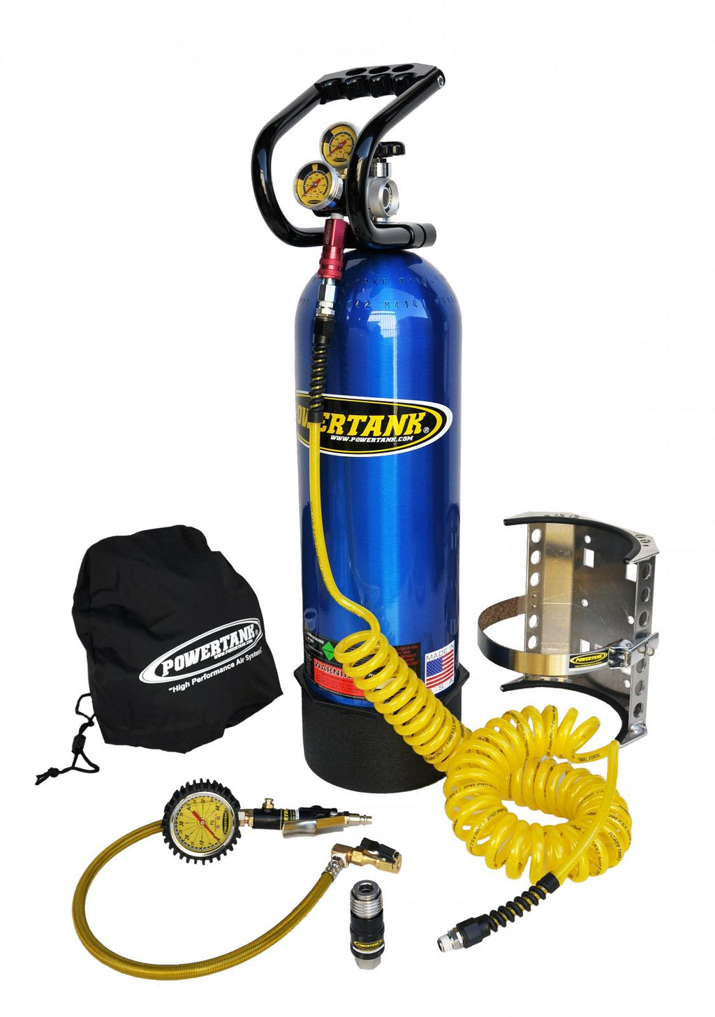 CO2 Tank 15 Lb Power Tank Package B 250 PSI Candy Blue Power Tank - PT15-5350-CB - Cali Raised Offroad