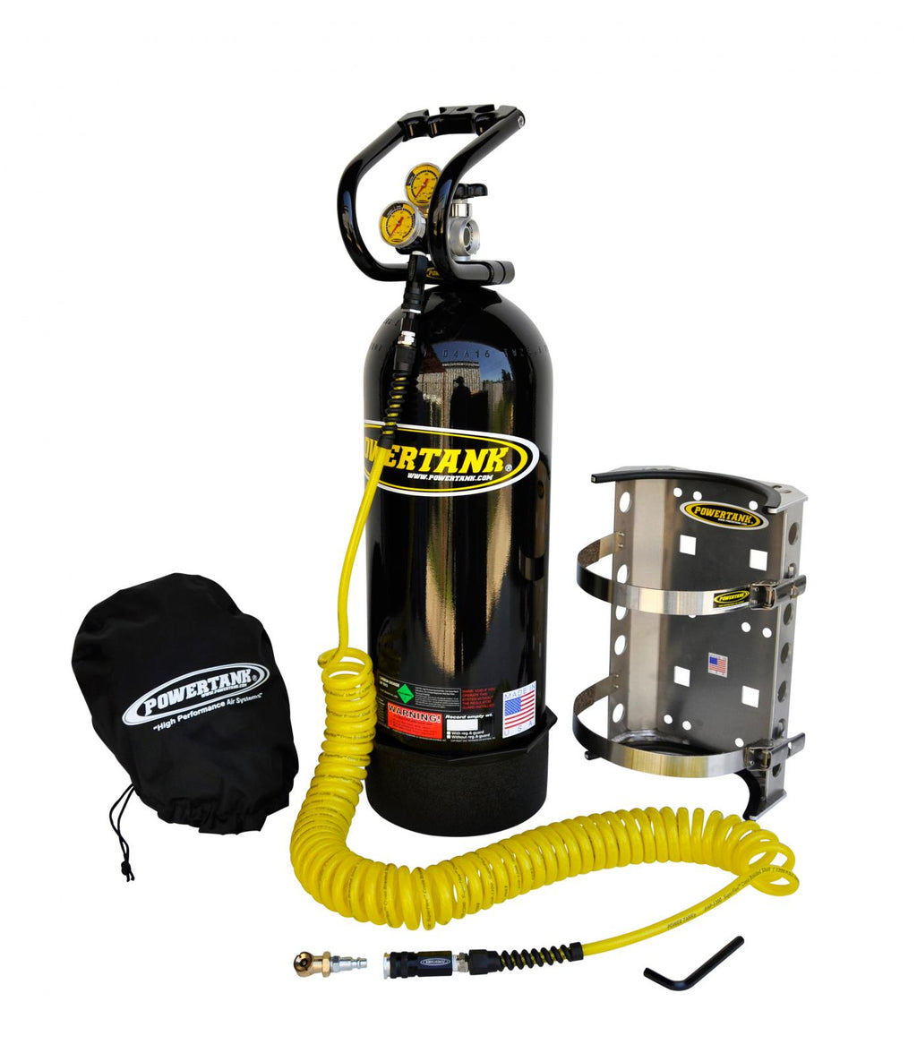 CO2 Tank 20 Lb Package A System 250 PSI Gloss Black Power Tank - PT20-5440-BK - Cali Raised Offroad