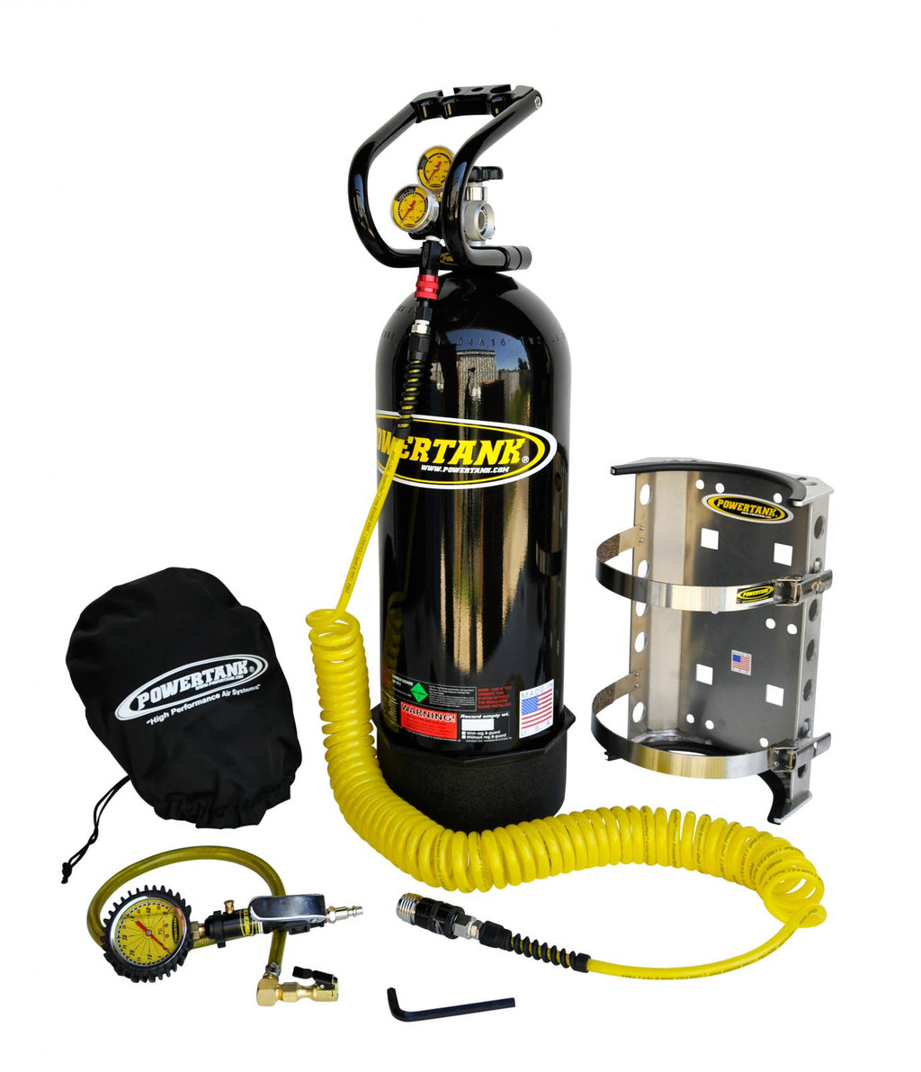 CO2 Tank 20 Lb Package B System 250 PSI Gloss Black Power Tank - PT20-5450-BK - Cali Raised Offroad