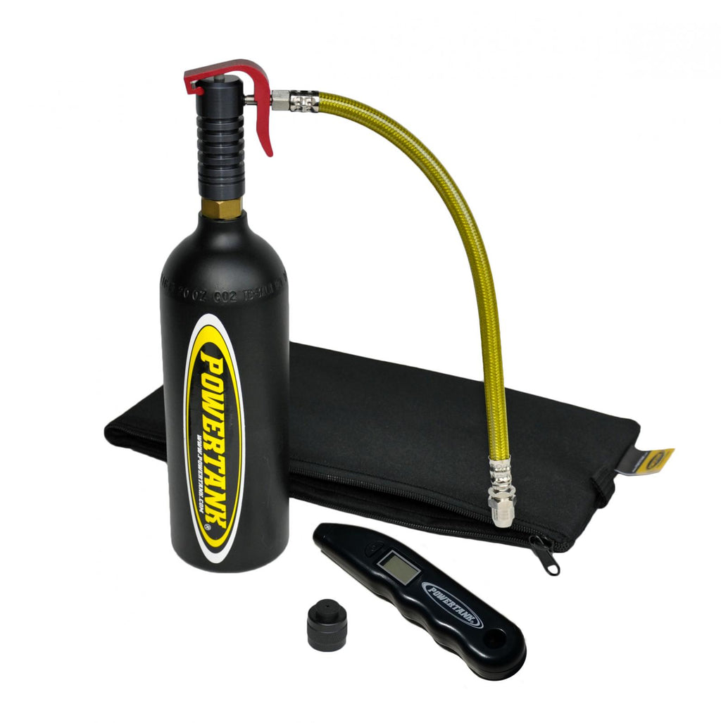 CO2 Bottle Power Shot Trigger Tire Air Kit W/O Plug Kit Matte Black Power Tank - PTM-0124 - Cali Raised Offroad